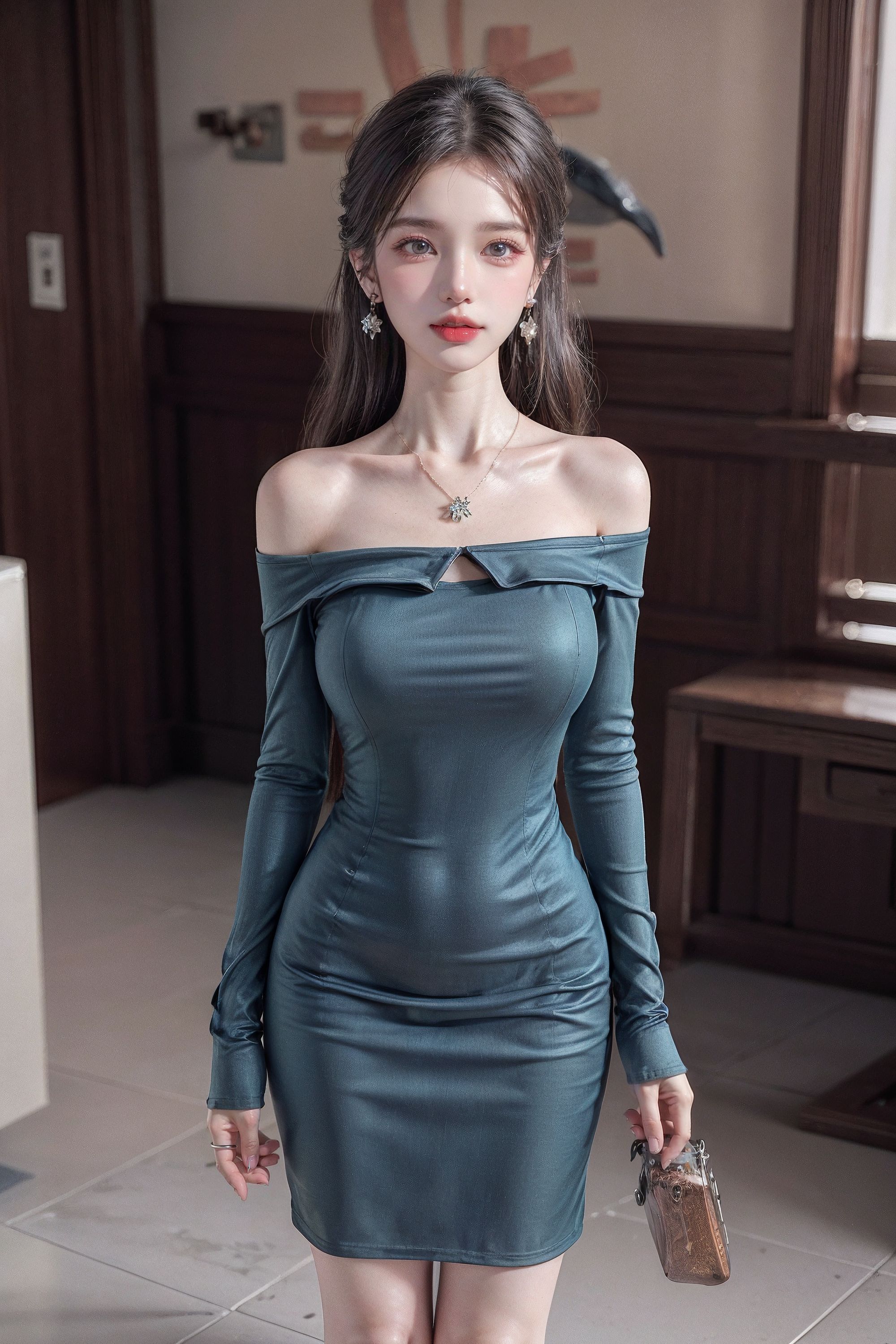 green sexy dress