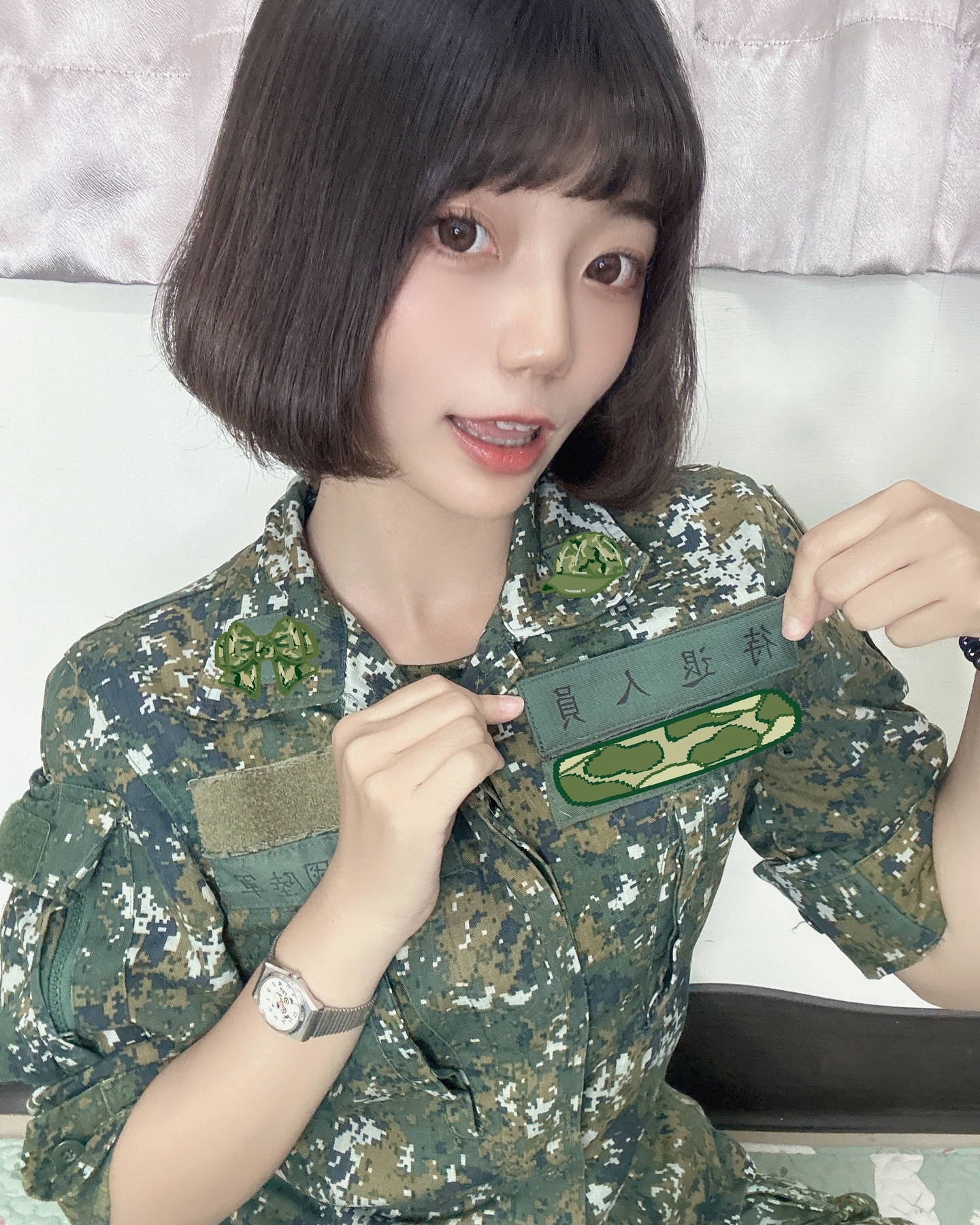 超萌陸軍中士甜到讓人蛀牙　網友：想立刻簽下去！