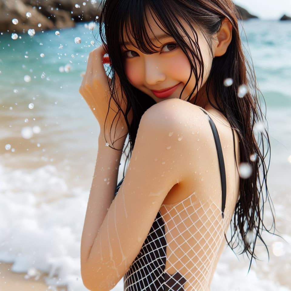 去沙灘玩水真係好開心