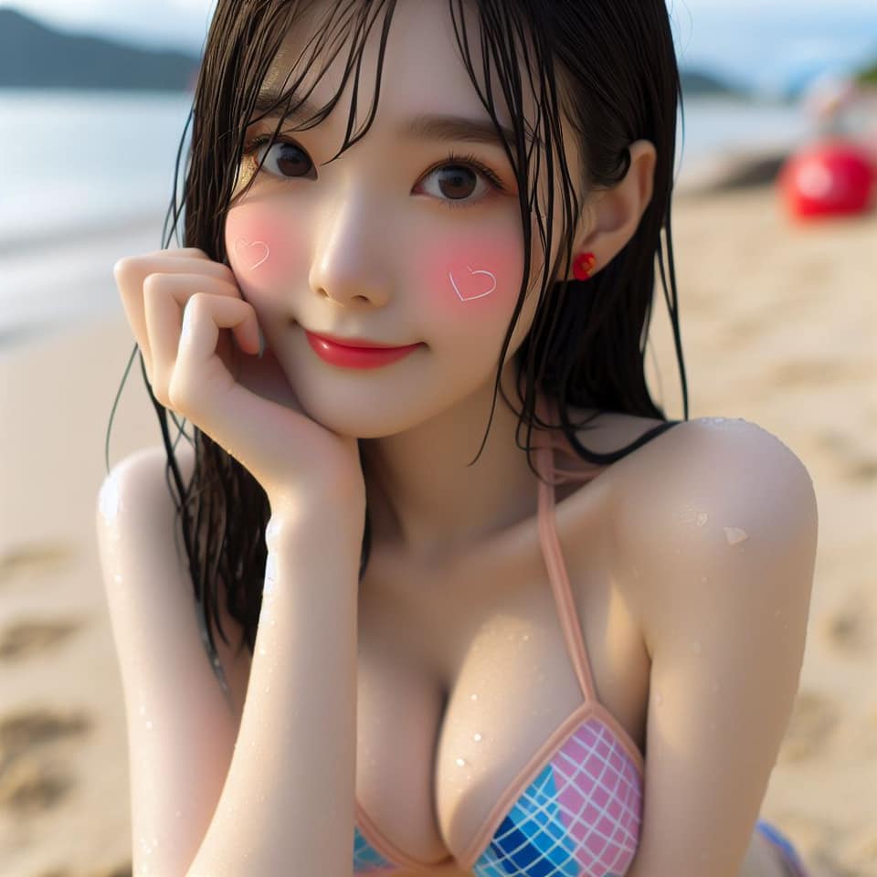 去沙灘玩水真係好開心