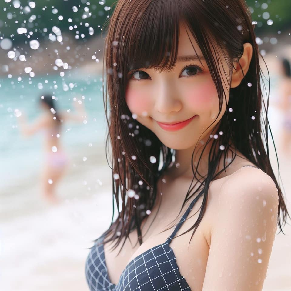 去沙灘玩水真係好開心