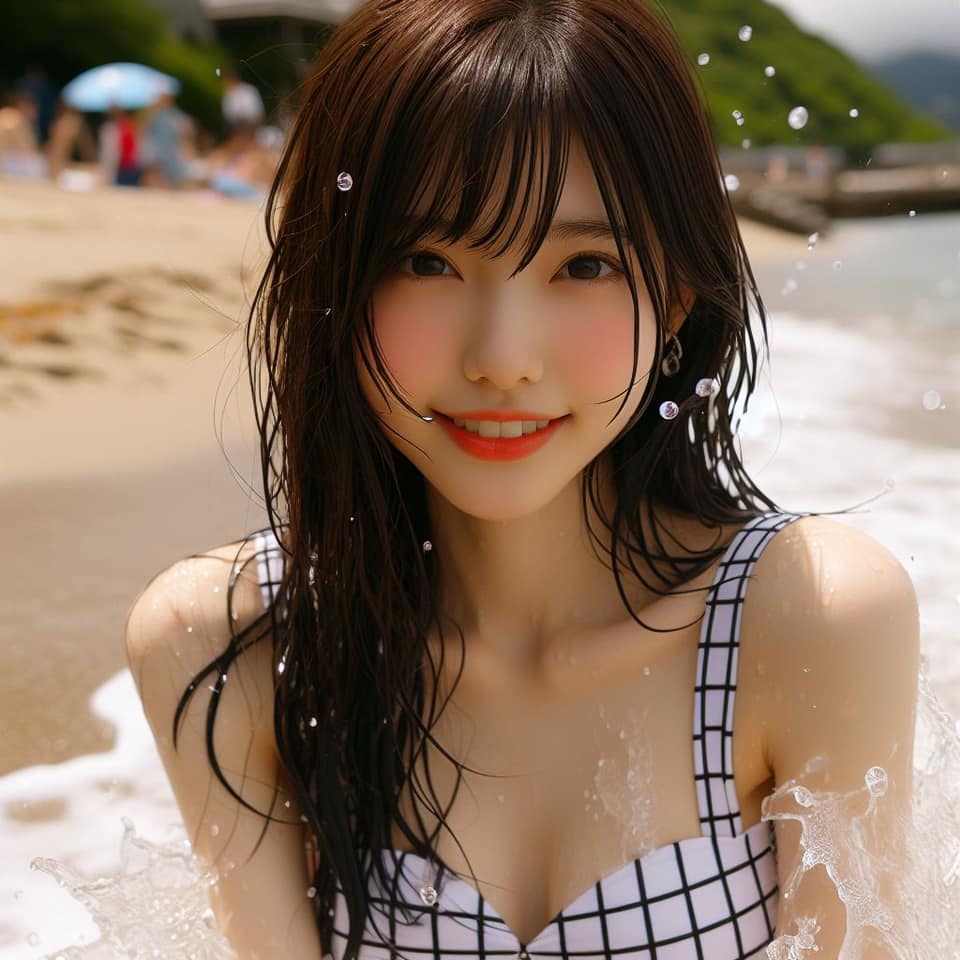 去沙灘玩水真係好開心