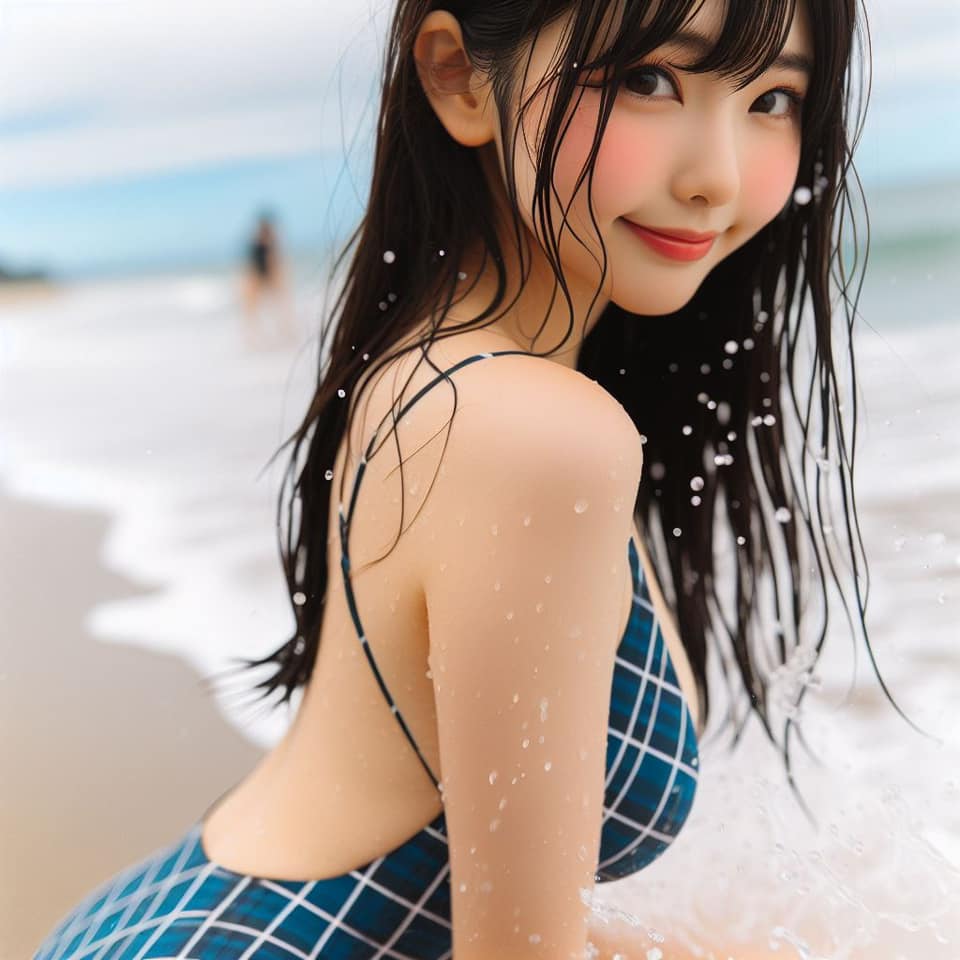 去沙灘玩水真係好開心