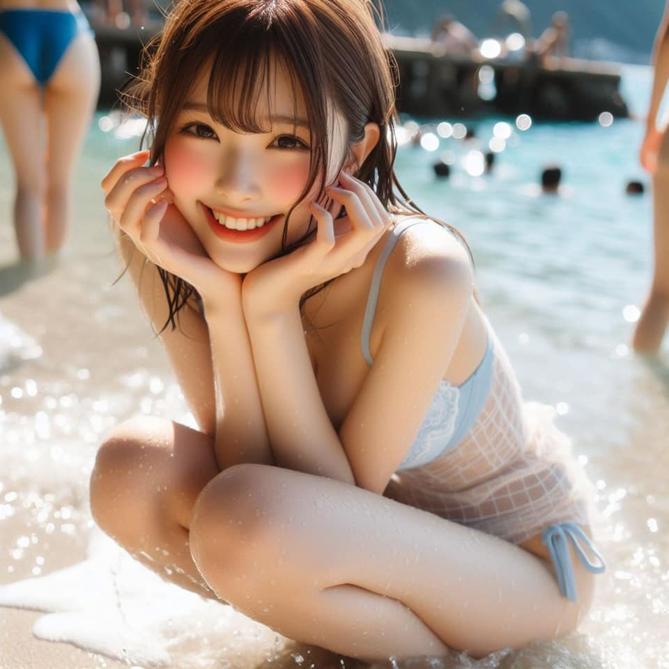 去沙灘玩水真係好開心