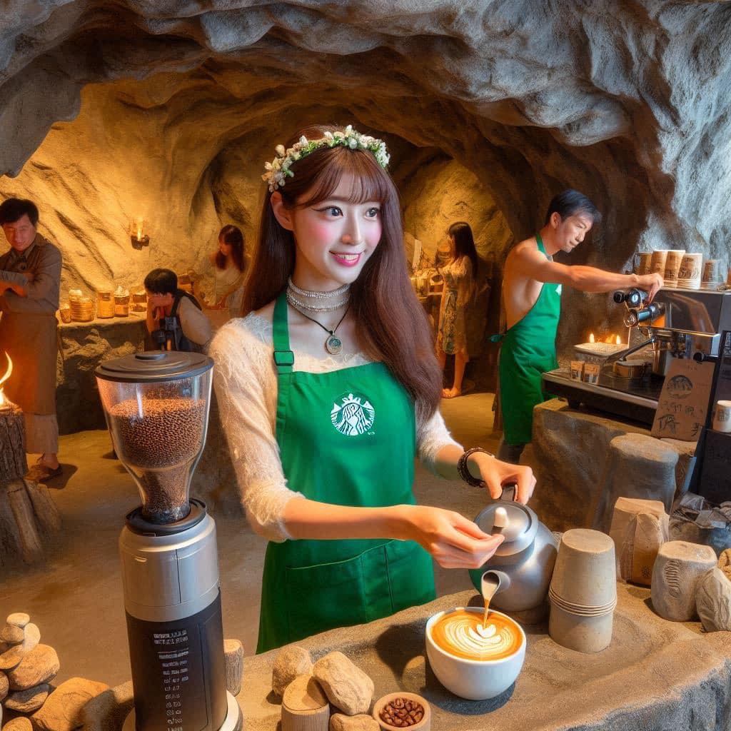 石器時代Starbucks員工