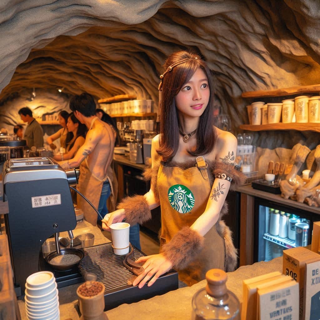 石器時代Starbucks員工