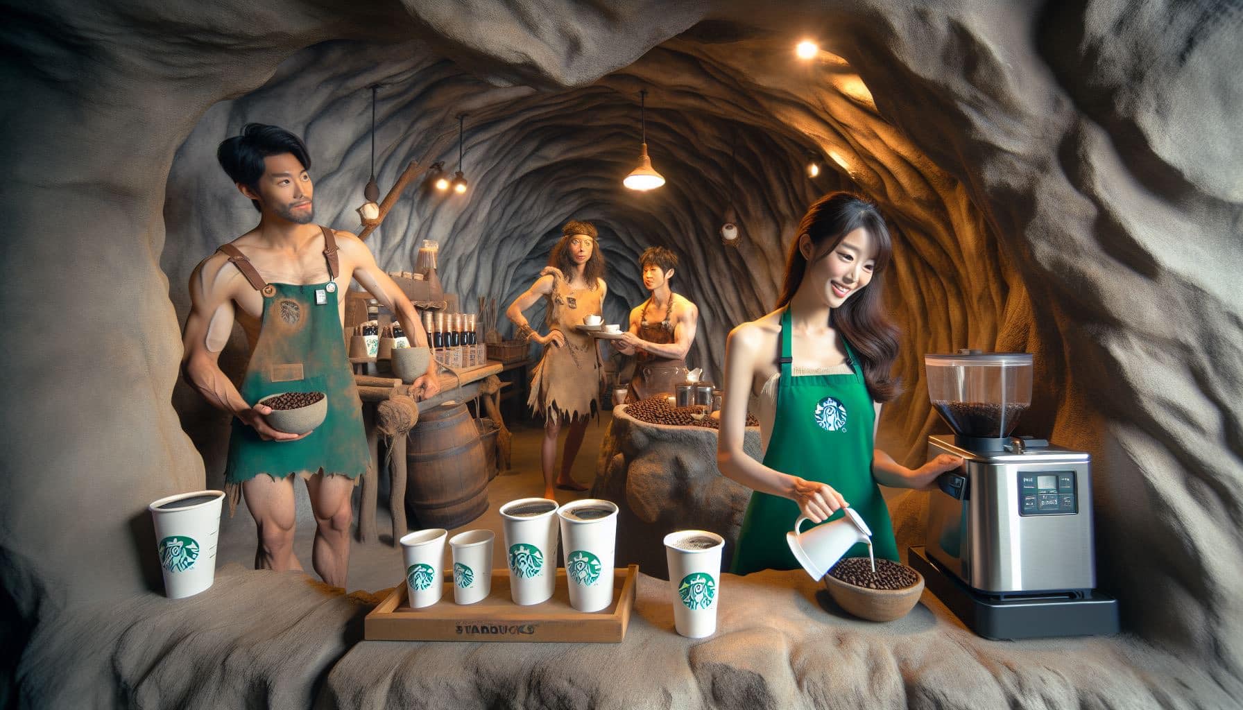 石器時代Starbucks員工