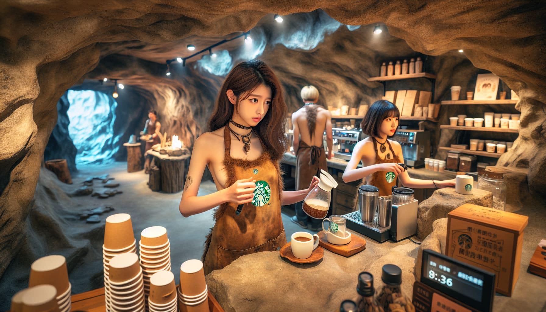 石器時代Starbucks員工