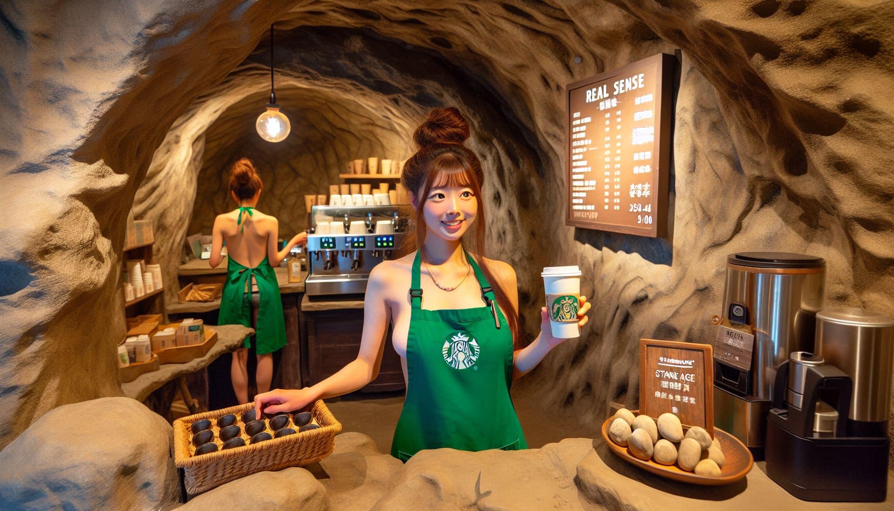 石器時代Starbucks員工
