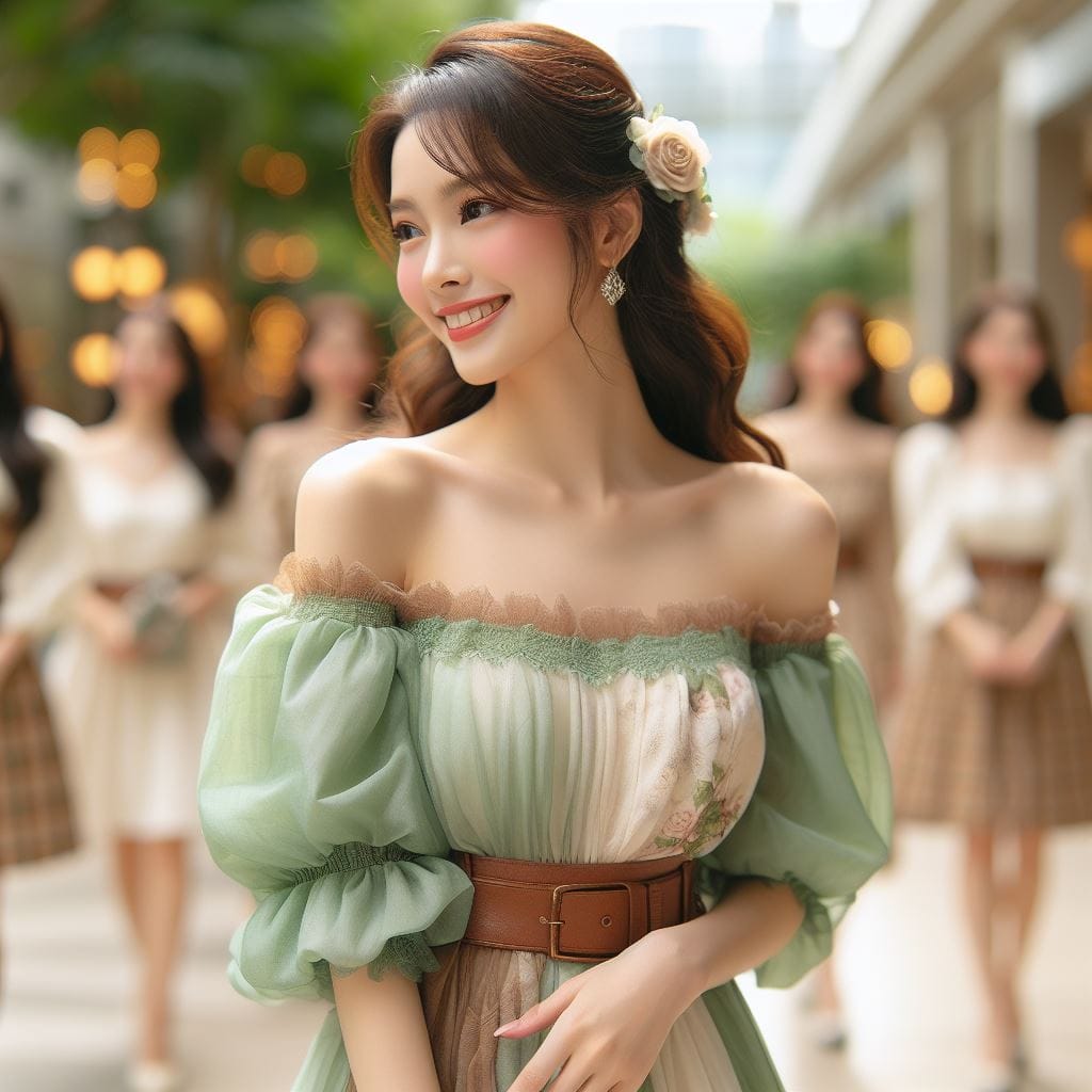 多彩多姿的露肩