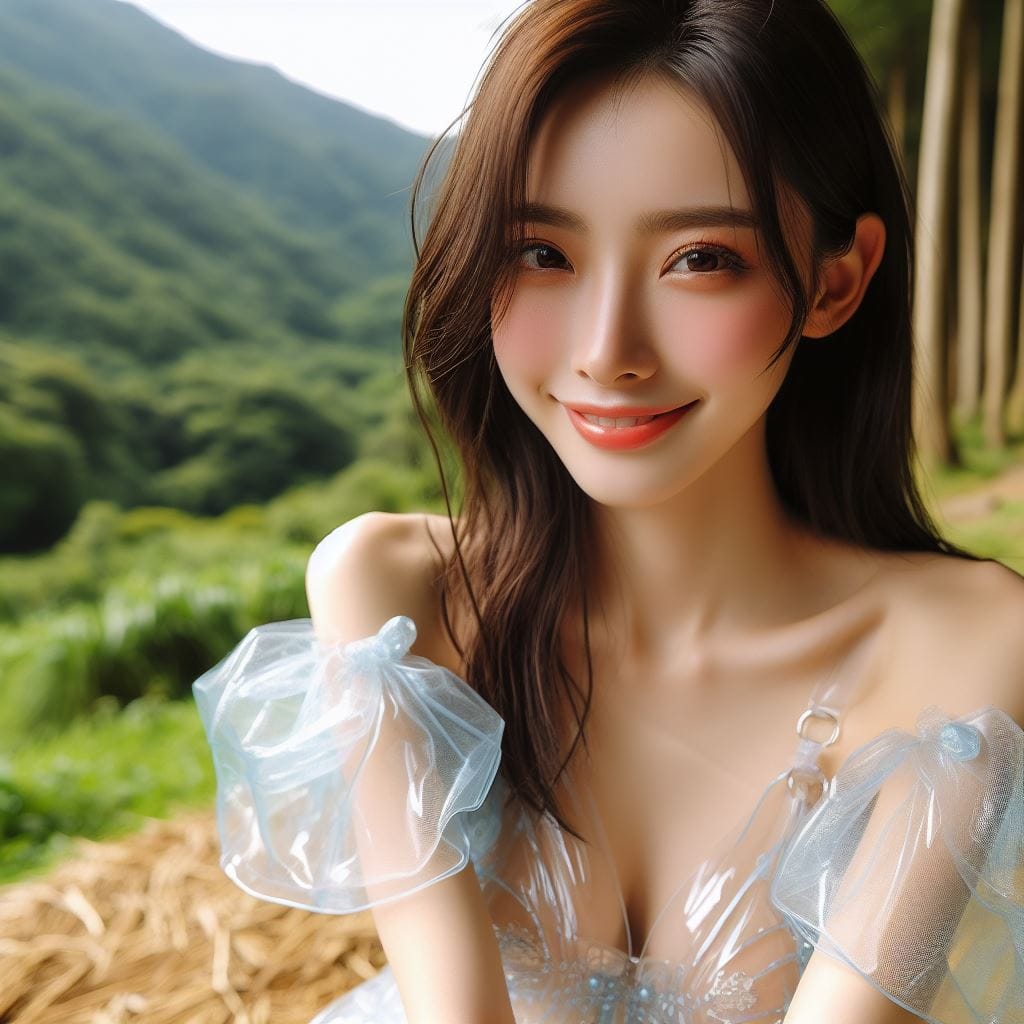 妹子去森林拍寫真