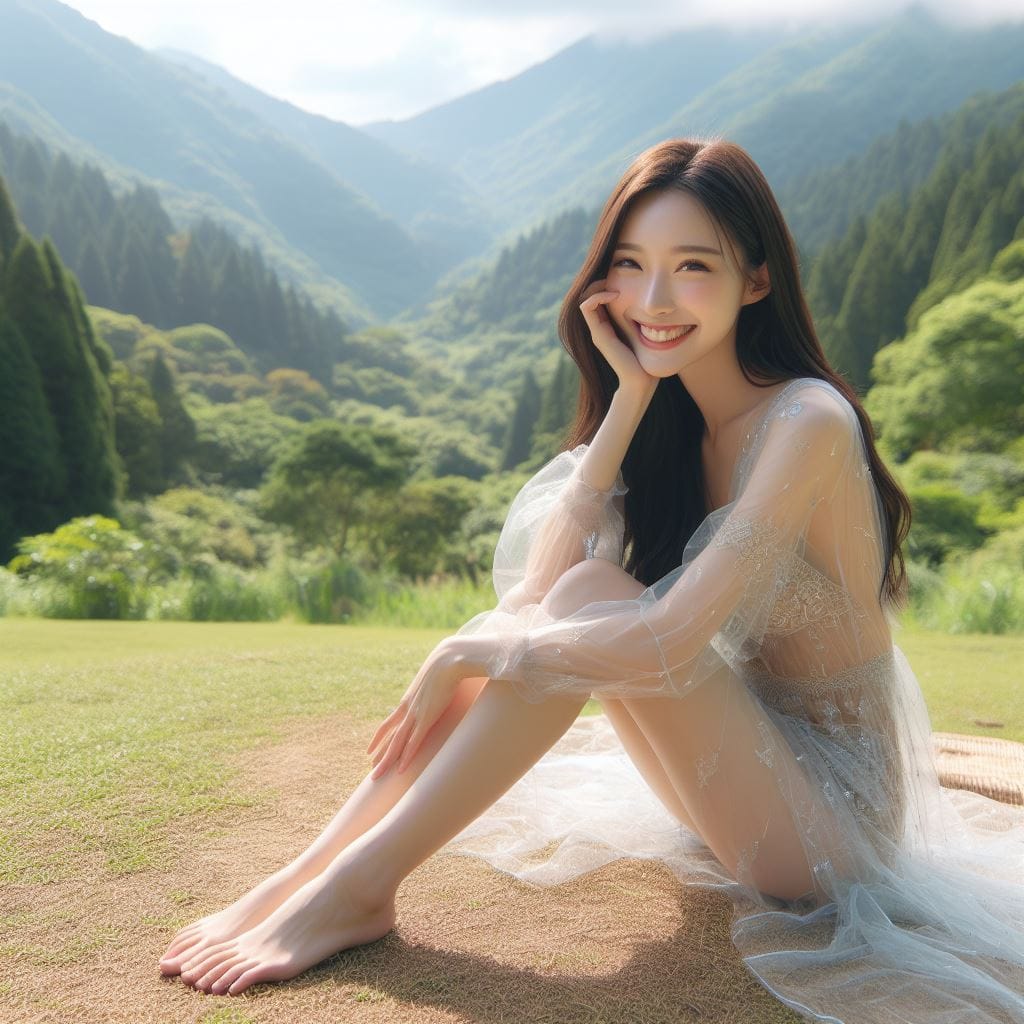 妹子去森林拍寫真