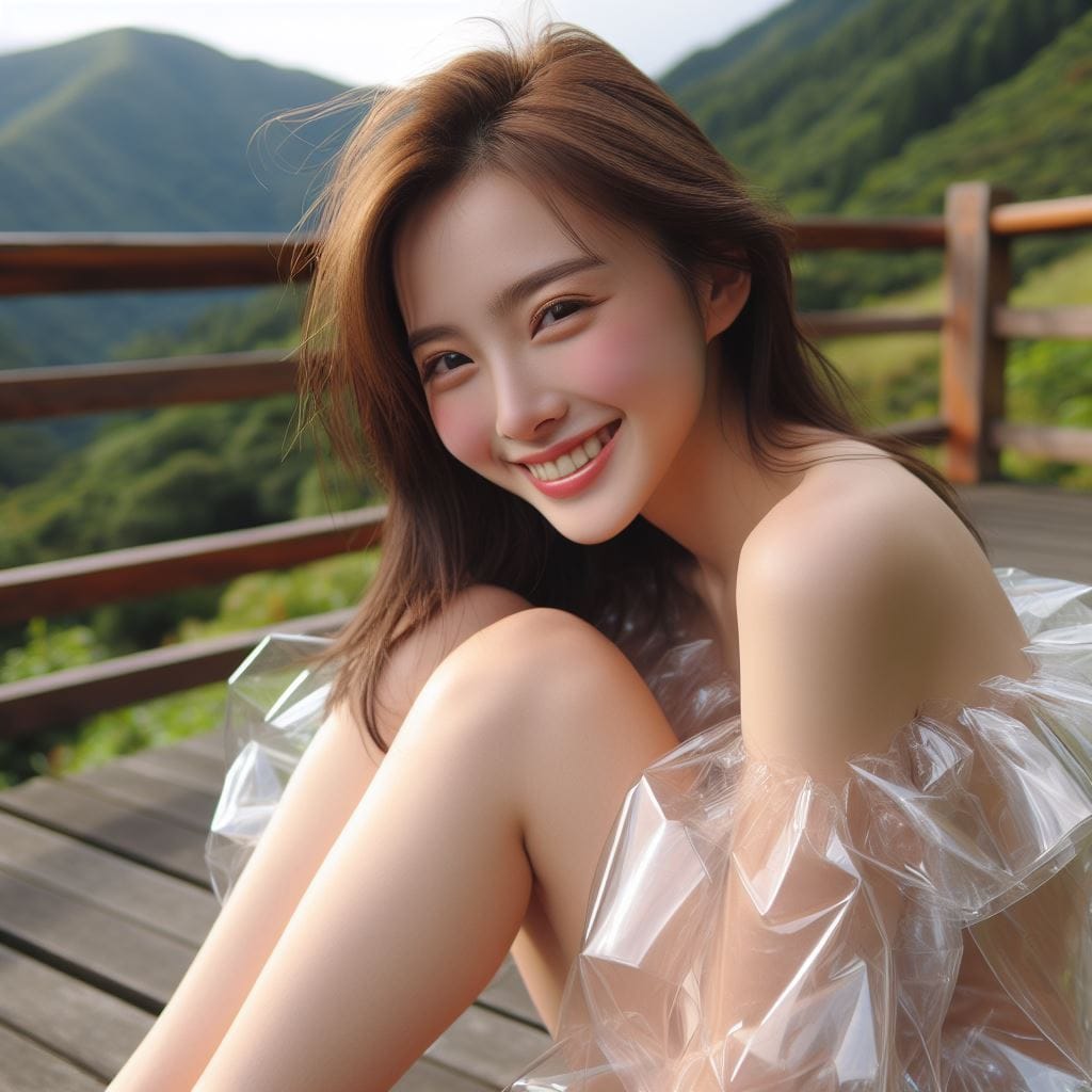 妹子去森林拍寫真