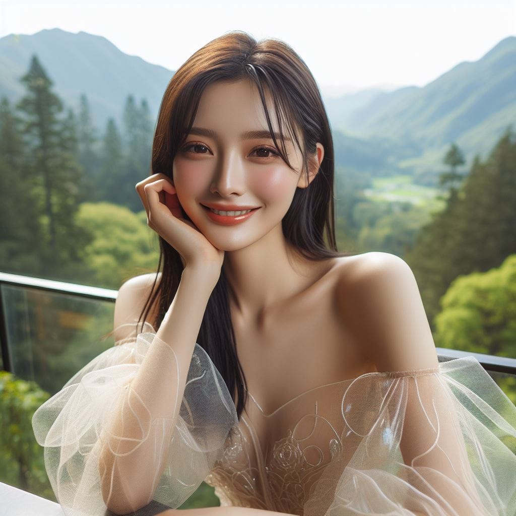 妹子去森林拍寫真