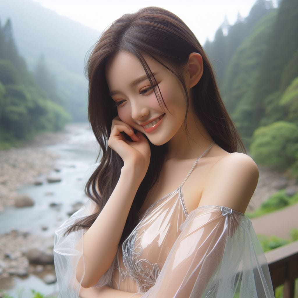 妹子去森林拍寫真