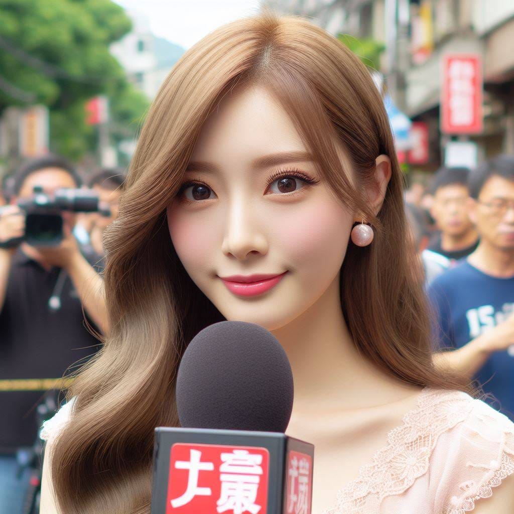 妹子在街上拍實況