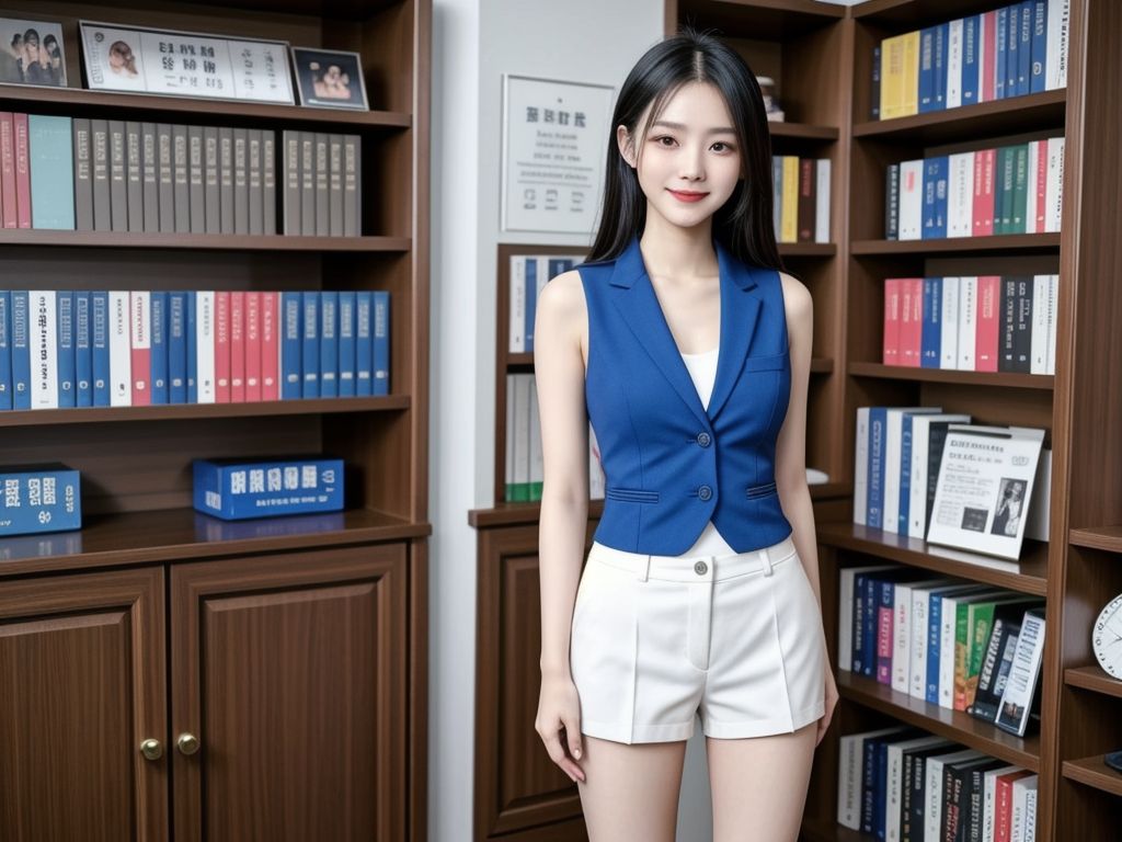 妹子在圖書館的一天
