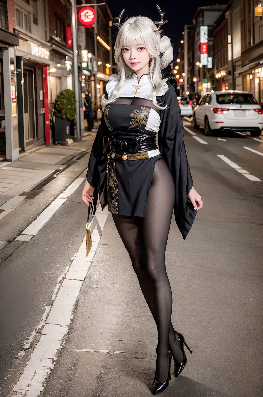 Blanc White Rabbit Outfit