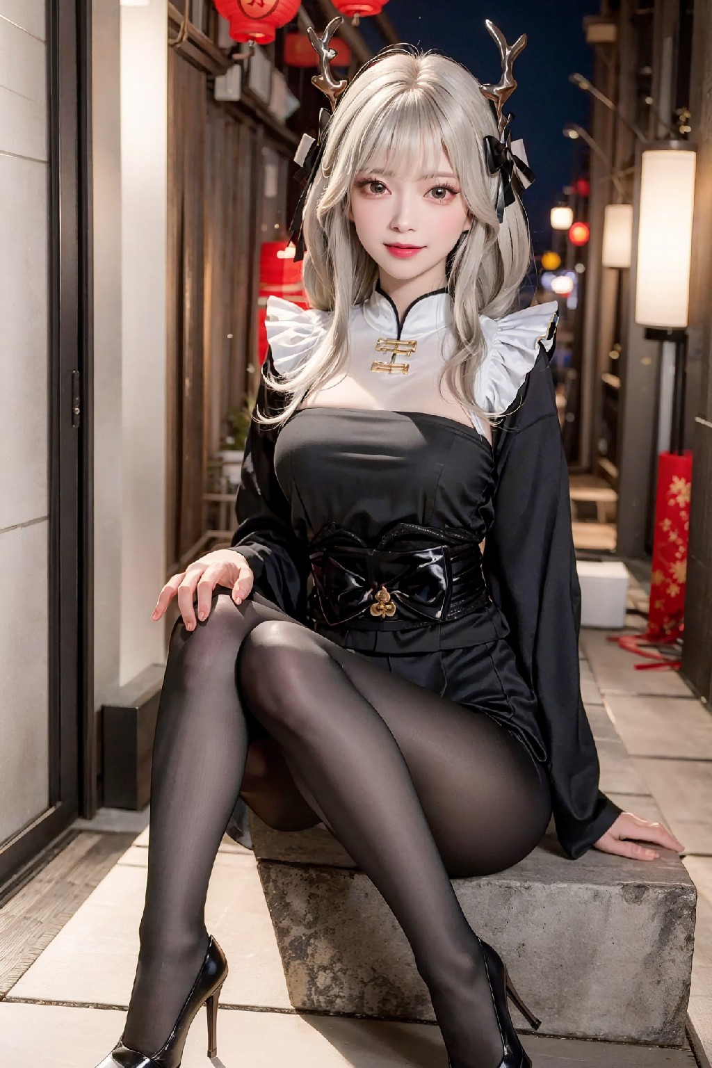 Blanc White Rabbit Outfit