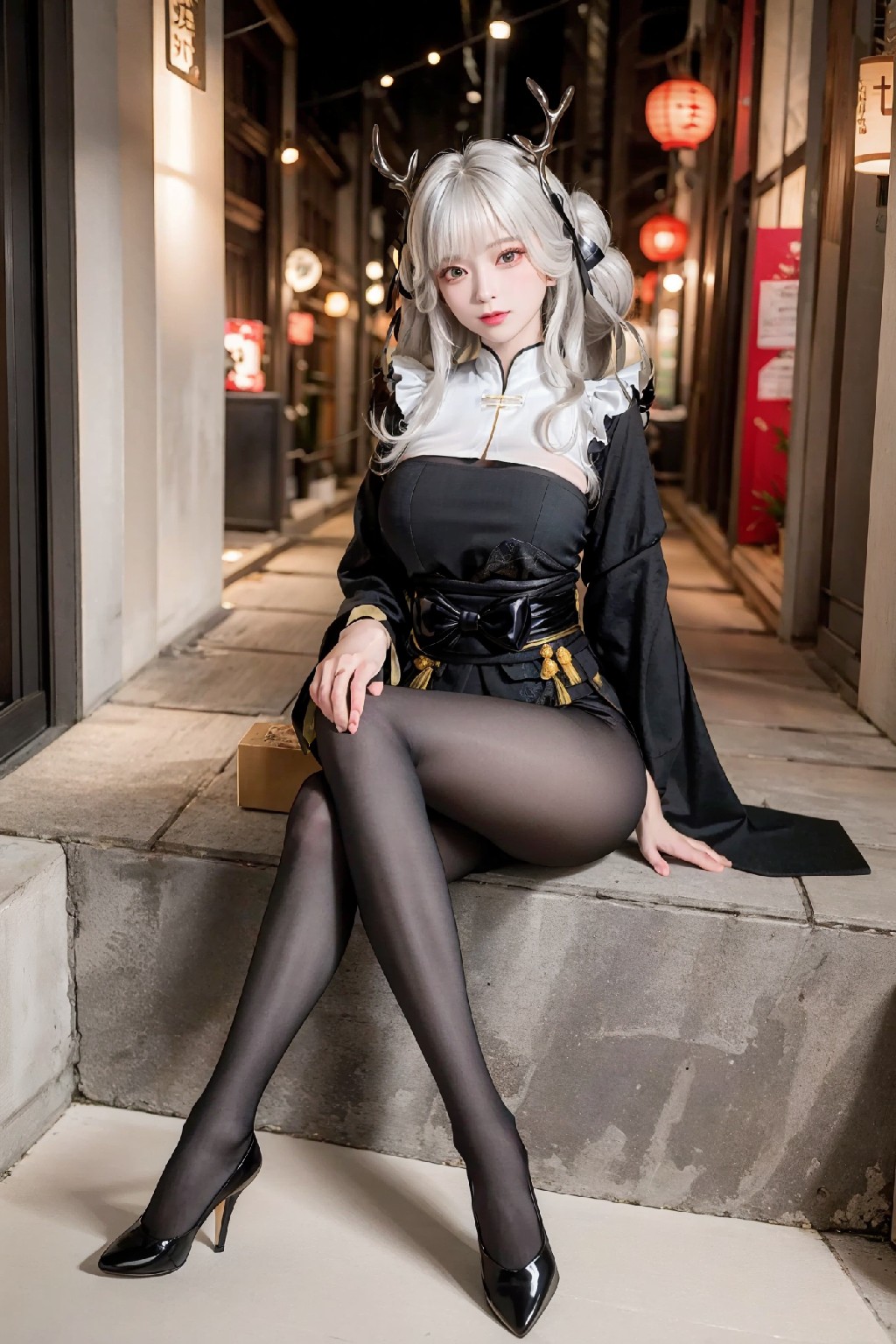 Blanc White Rabbit Outfit