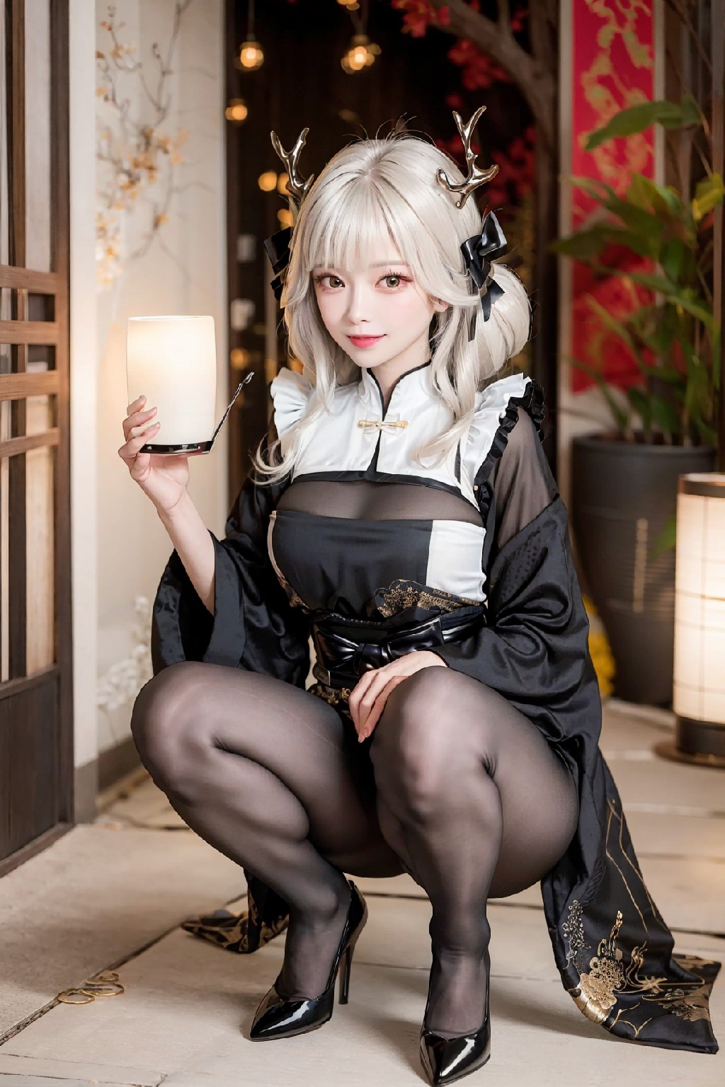 Blanc White Rabbit Outfit