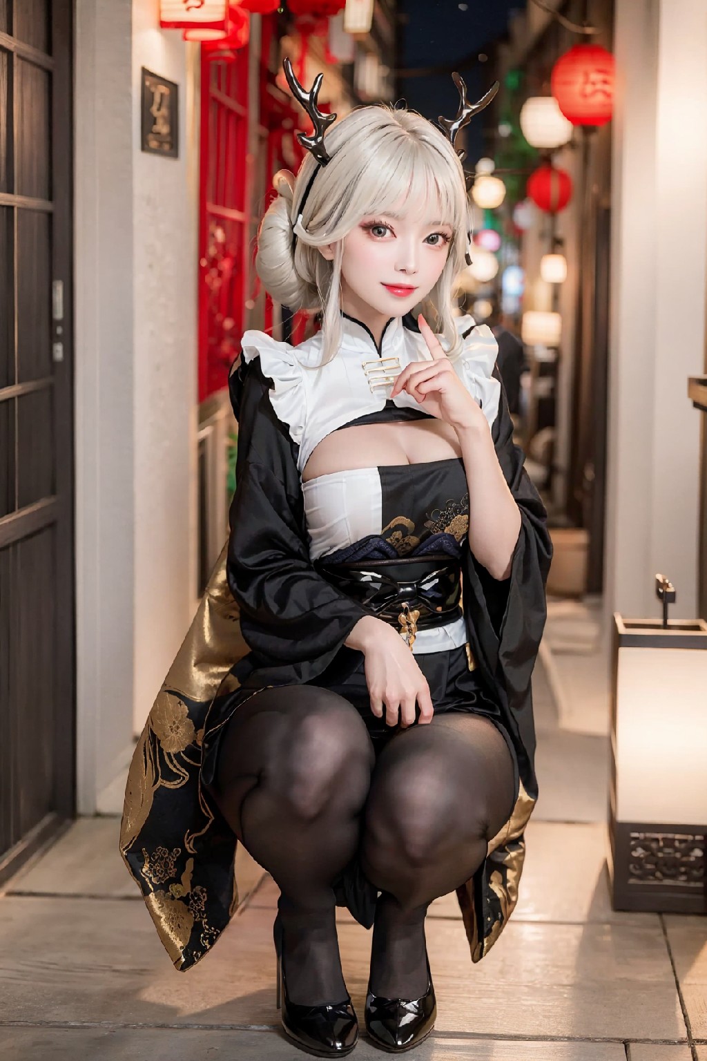 Blanc White Rabbit Outfit