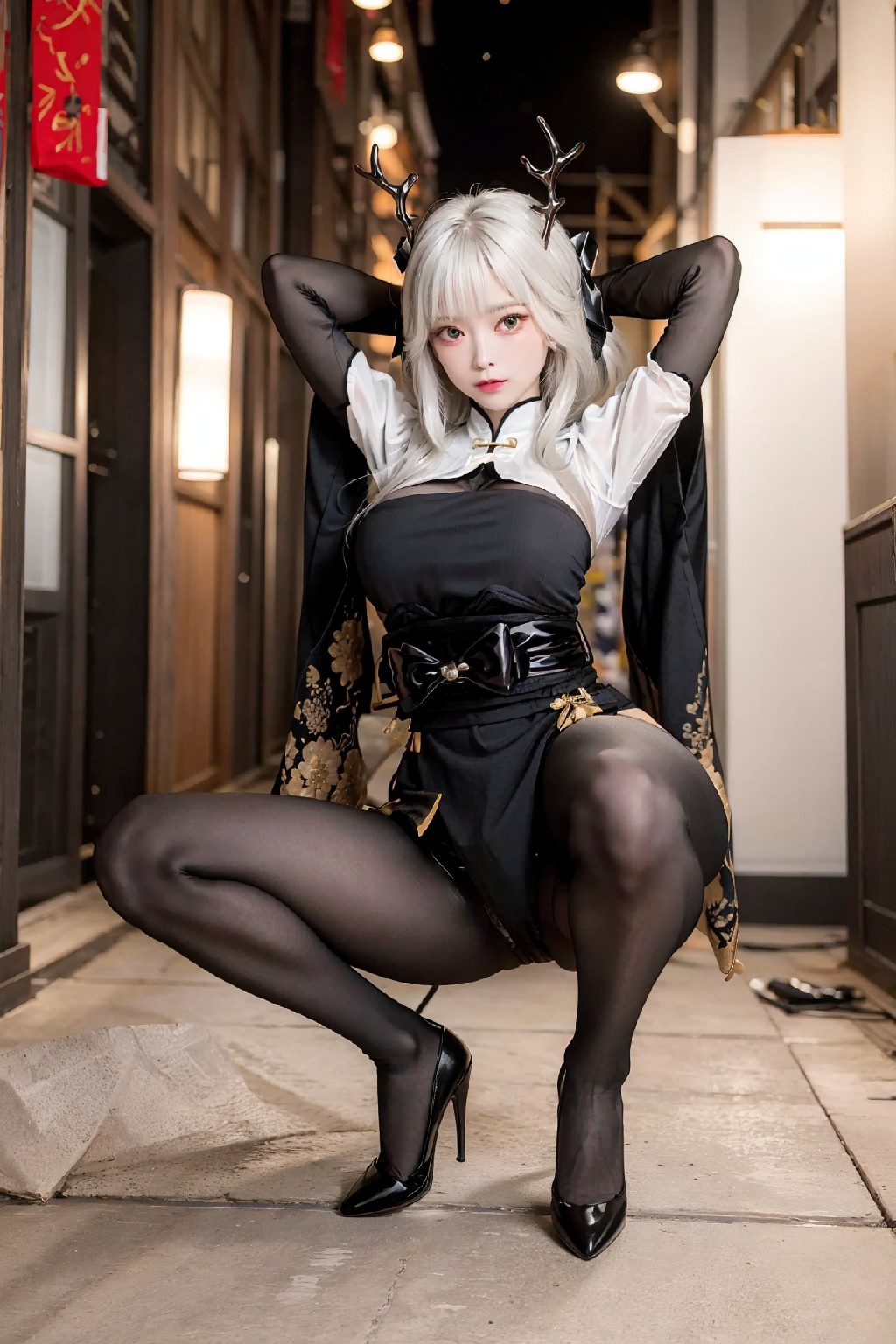 Blanc White Rabbit Outfit