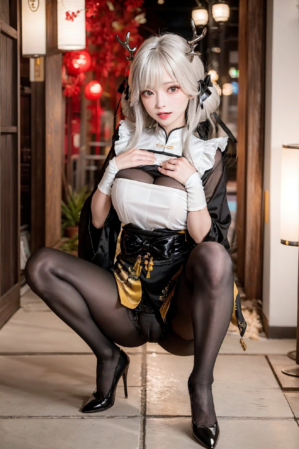 Blanc White Rabbit Outfit