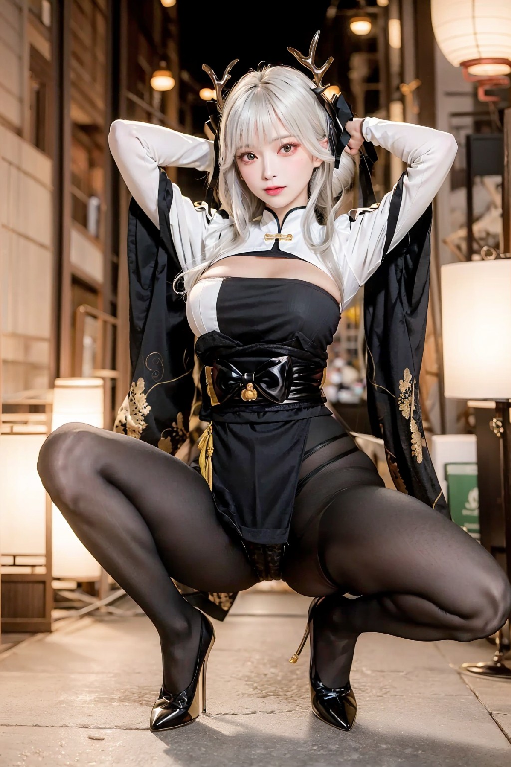 Blanc White Rabbit Outfit