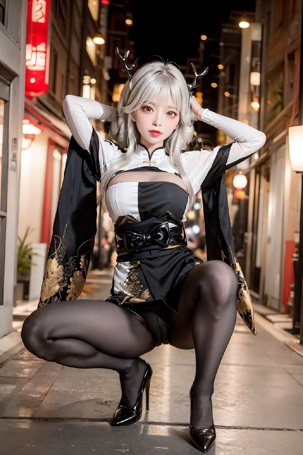 Blanc White Rabbit Outfit
