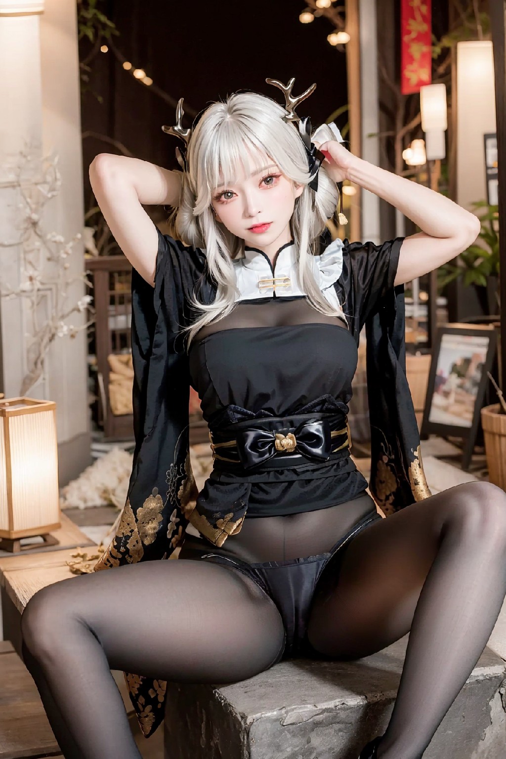 Blanc White Rabbit Outfit
