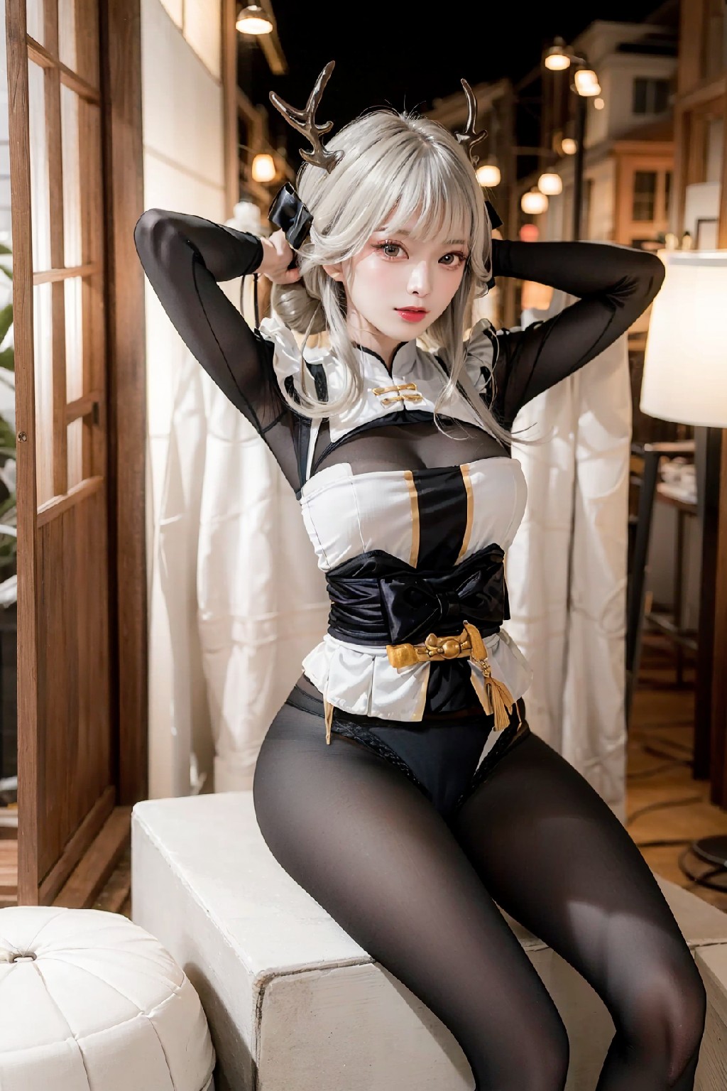 Blanc White Rabbit Outfit
