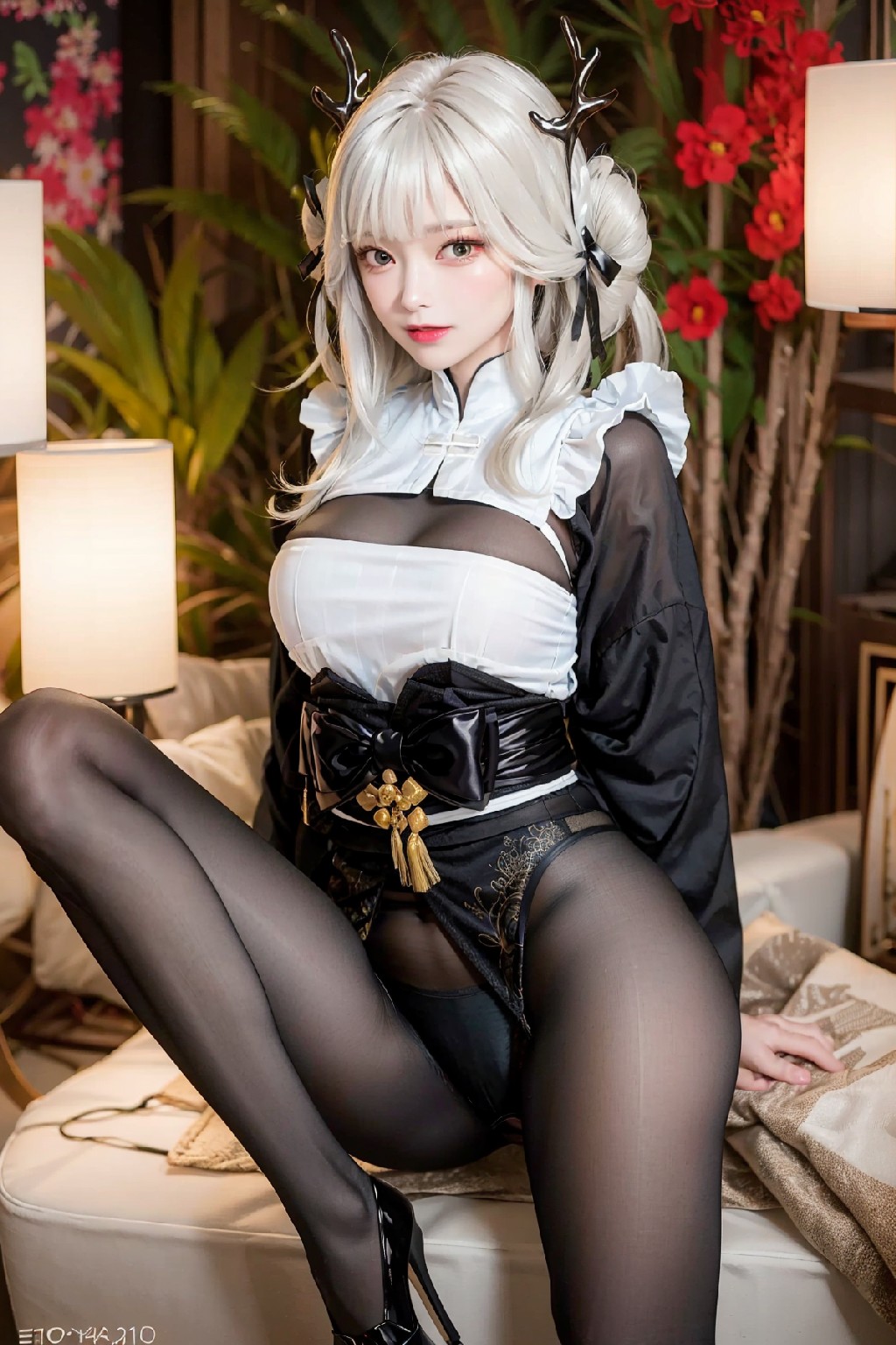 Blanc White Rabbit Outfit