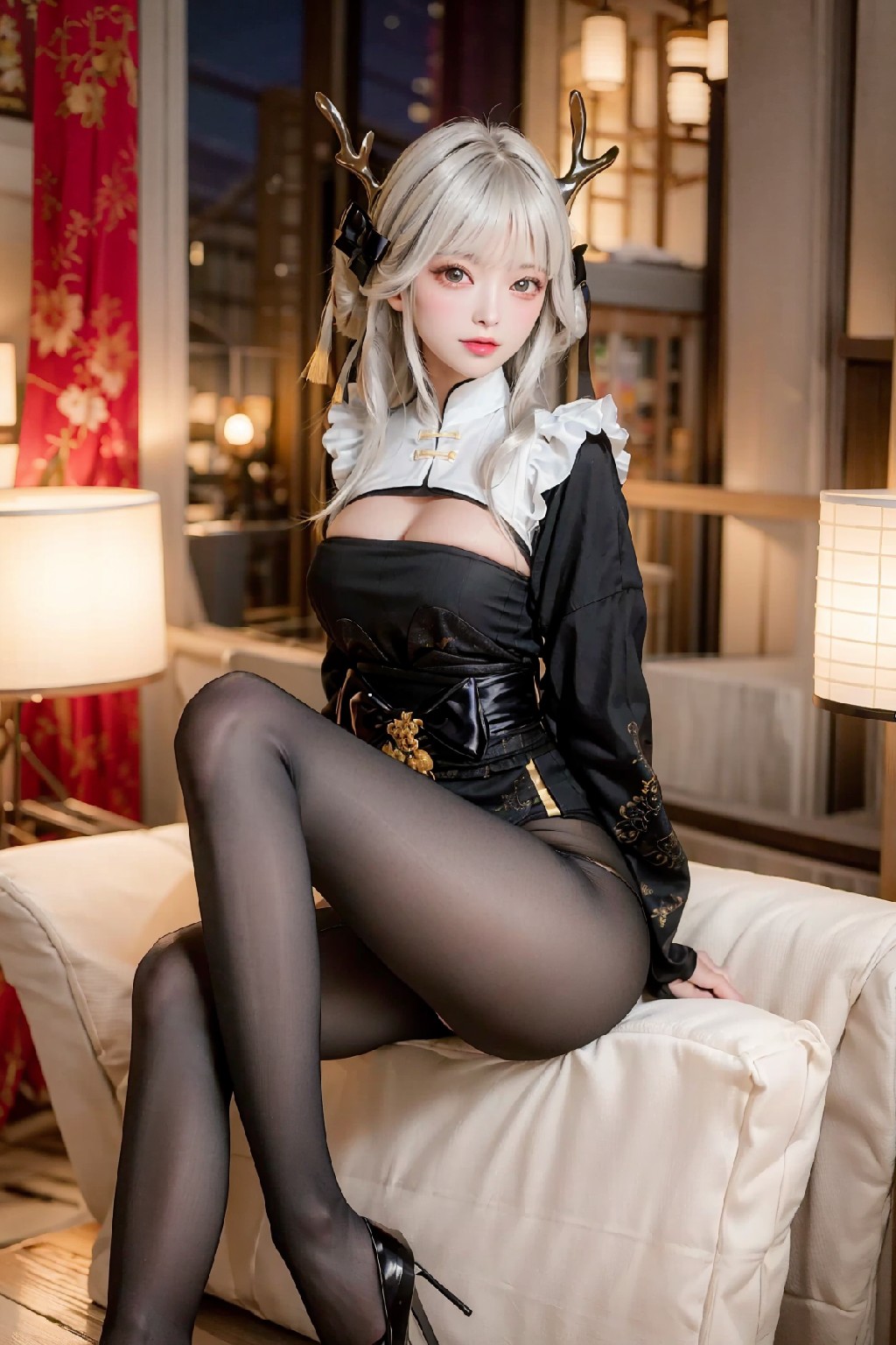 Blanc White Rabbit Outfit