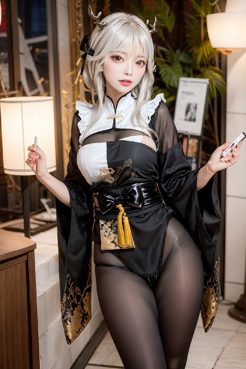 Blanc White Rabbit Outfit