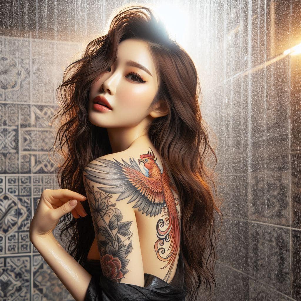 妹子洗澡