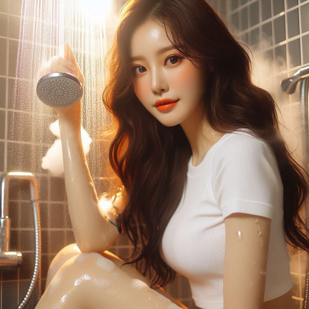 妹子洗澡