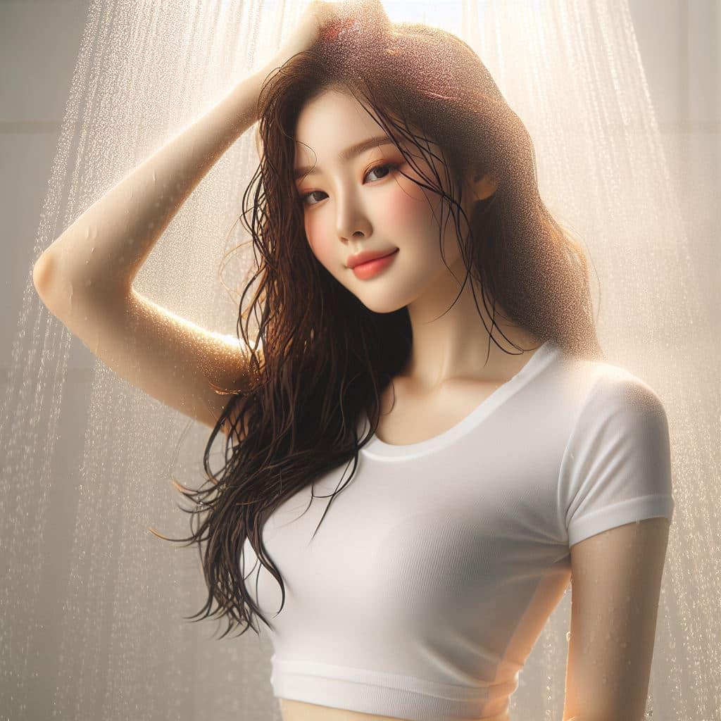 妹子洗澡