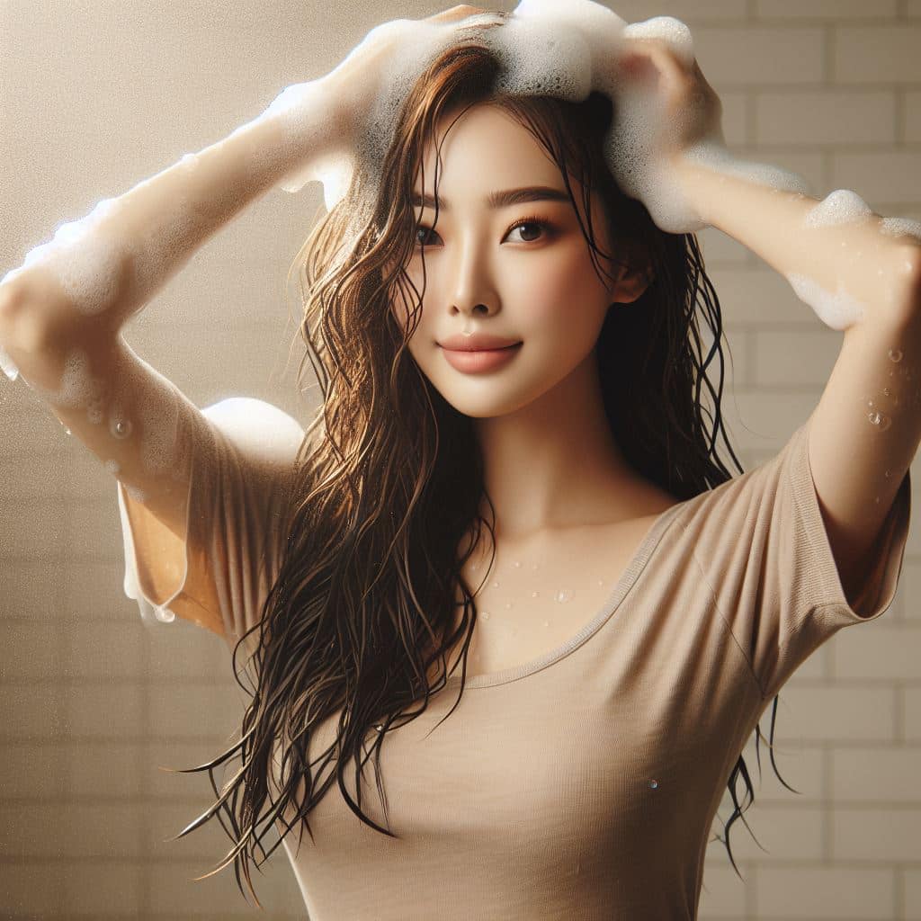 妹子洗澡