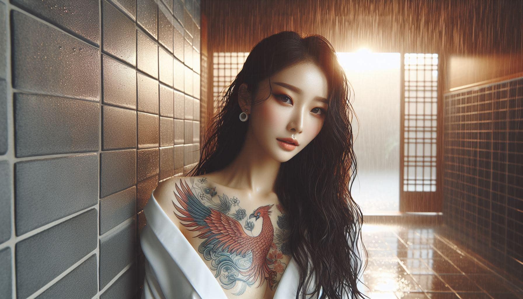 妹子洗澡