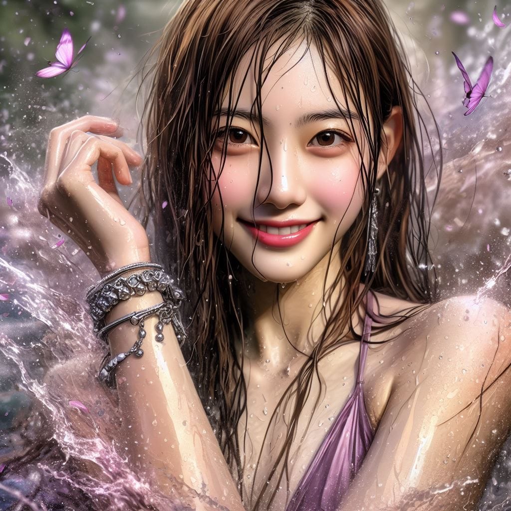 妹子與薰衣草的相遇