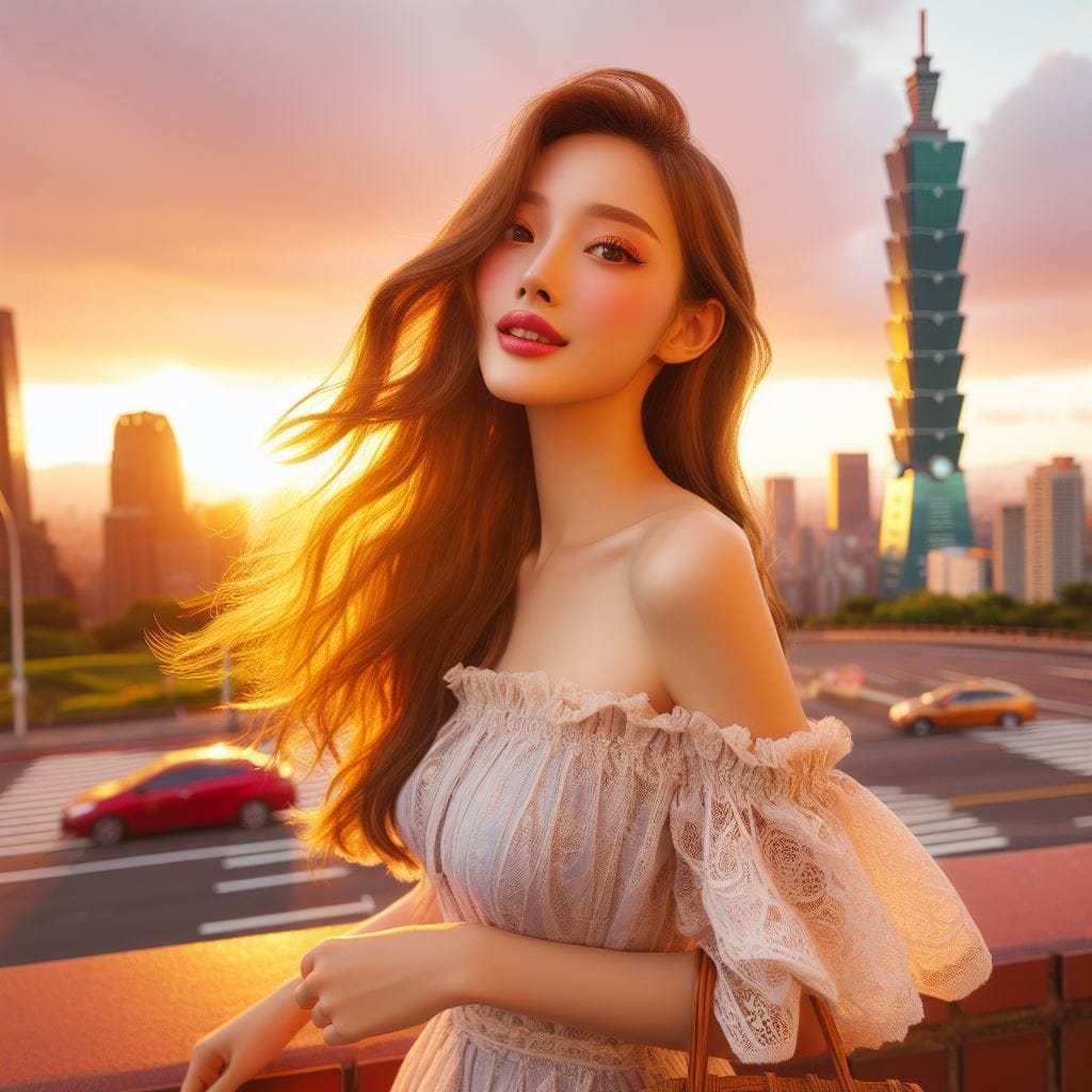 美女在台北101