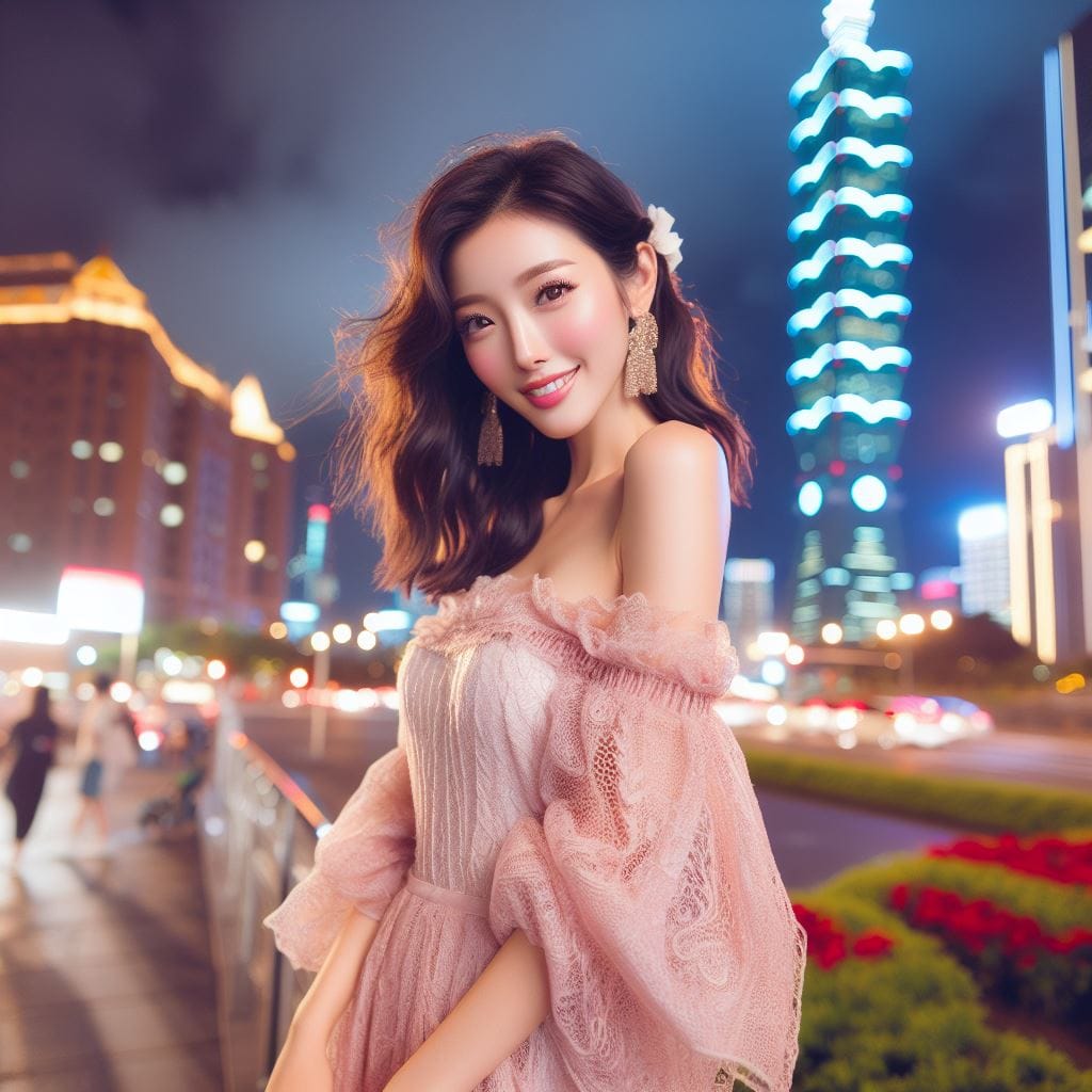 美女在台北101