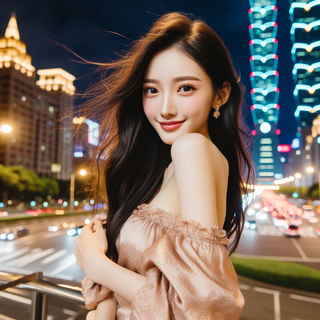 美女在台北101