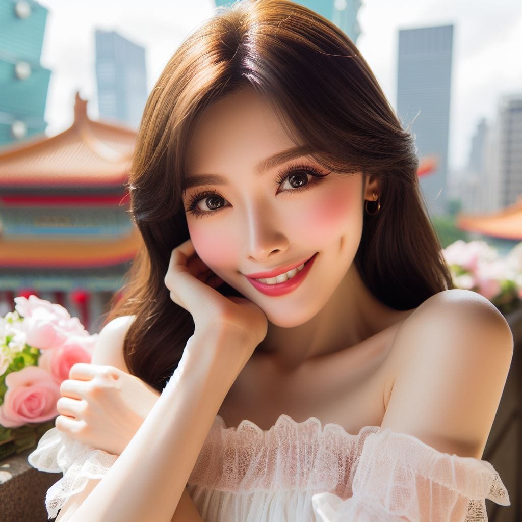 美女在台北101