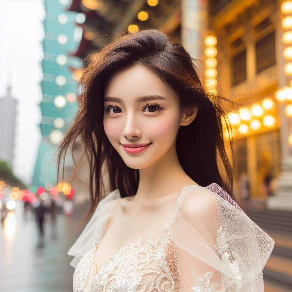 美女在台北101