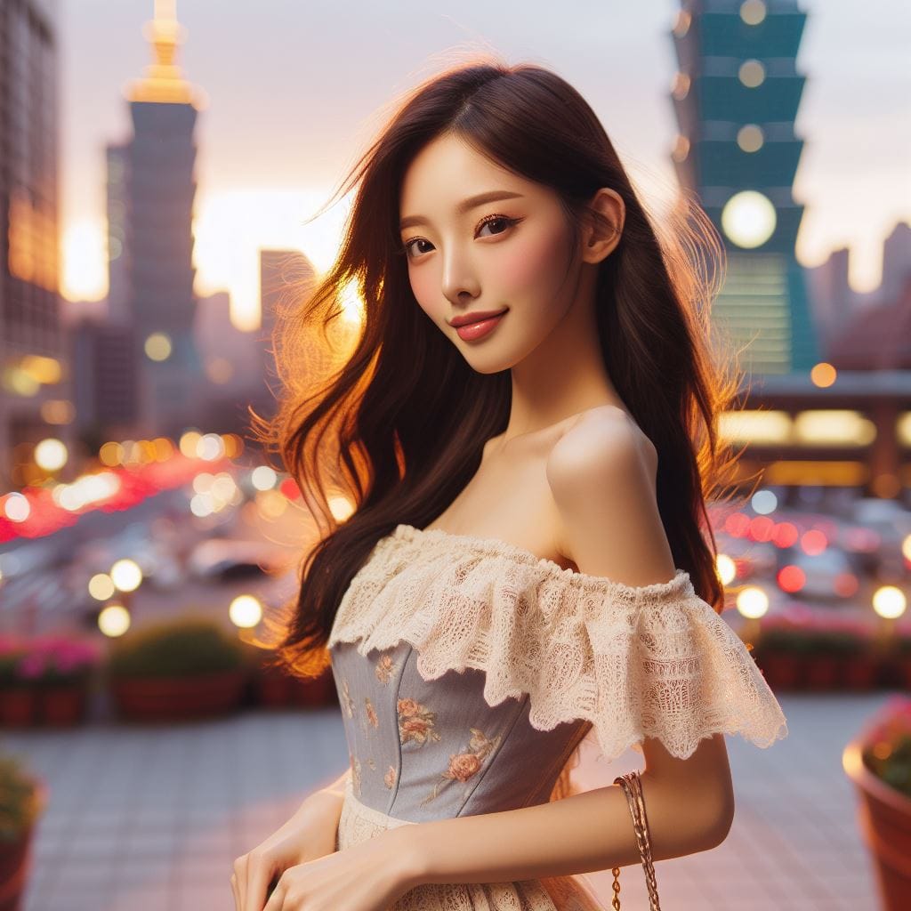 美女在台北101