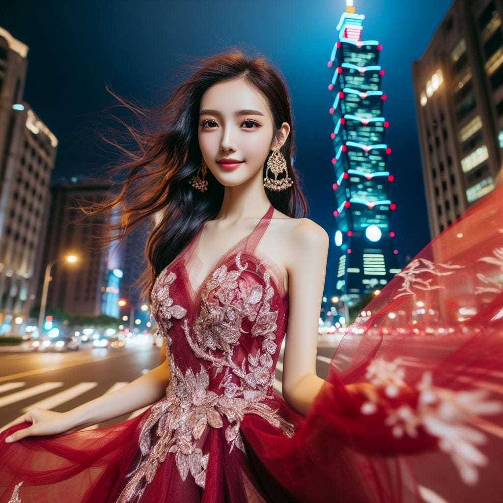 美女在台北101