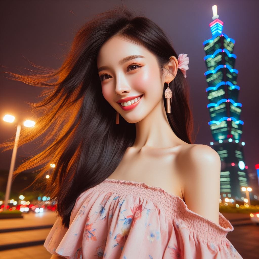 美女在台北101