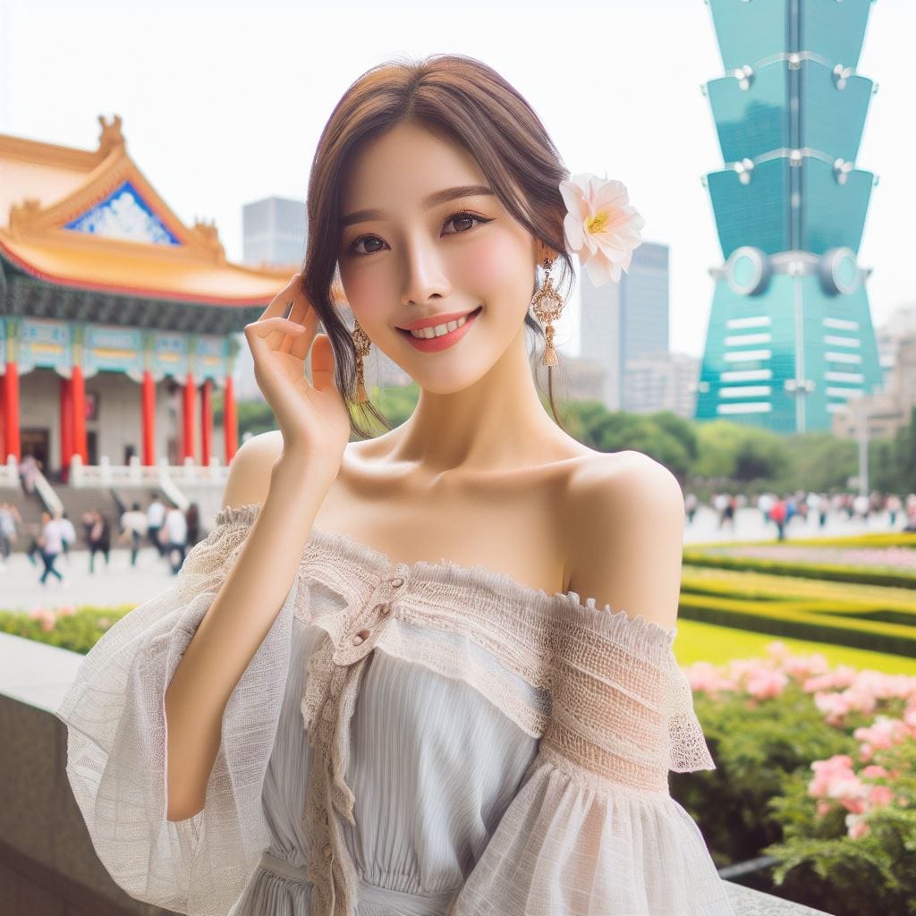 美女在台北101